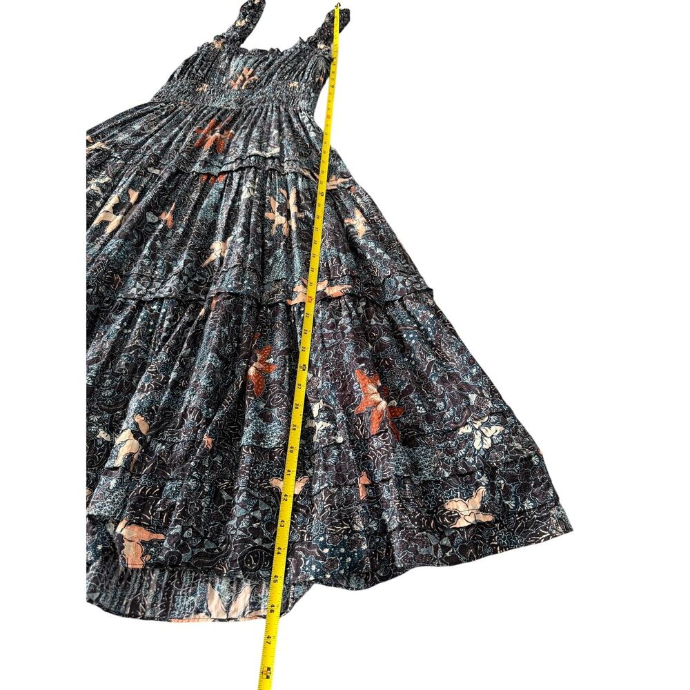 Ulla Johnson Annisa Floral Ruffle Midi Dress Size 6 Smocked Summer Boho - Picture 12 of 12